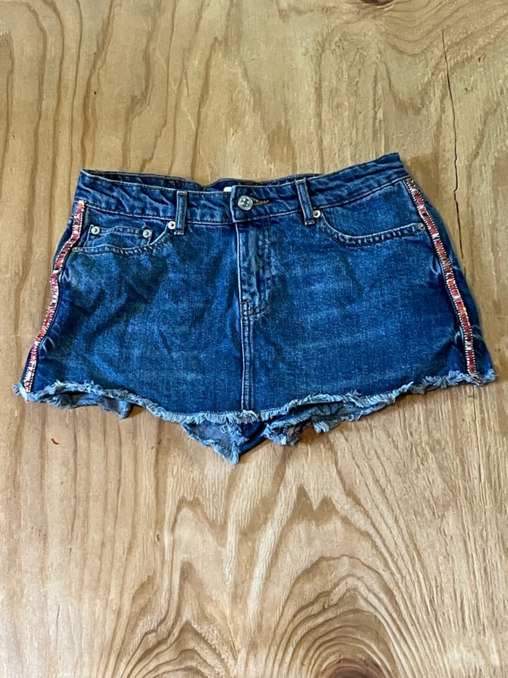 ZARA Dark Blue Denim Skort Sz 2